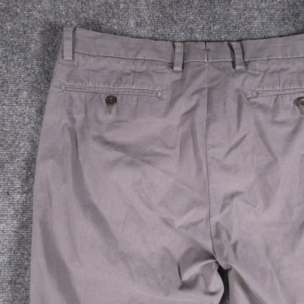 Polo Ralph Lauren Slim Fit Chino Pants Mens 34x34 Gray Flat Front Preppy